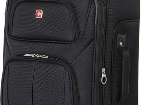 Sion Softside Expandable Luggage, Black, Carry-On 21-Inch